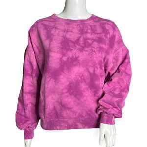 Gap Shirt Womens XS Purple Tie Dye Vintage Soft Crewneck Sweatshirt Basic Casual